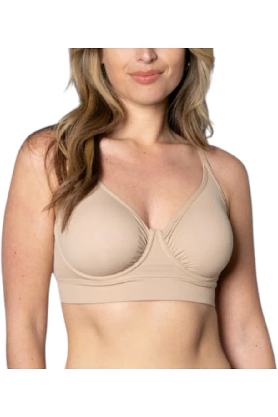 Rhonda Shear Butterknit No Wire Underwire Bra Beige -
